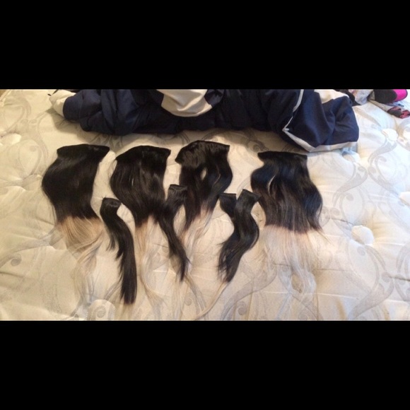 Black to silver ombré extensions by VPFASHION - Picture 1 of 4